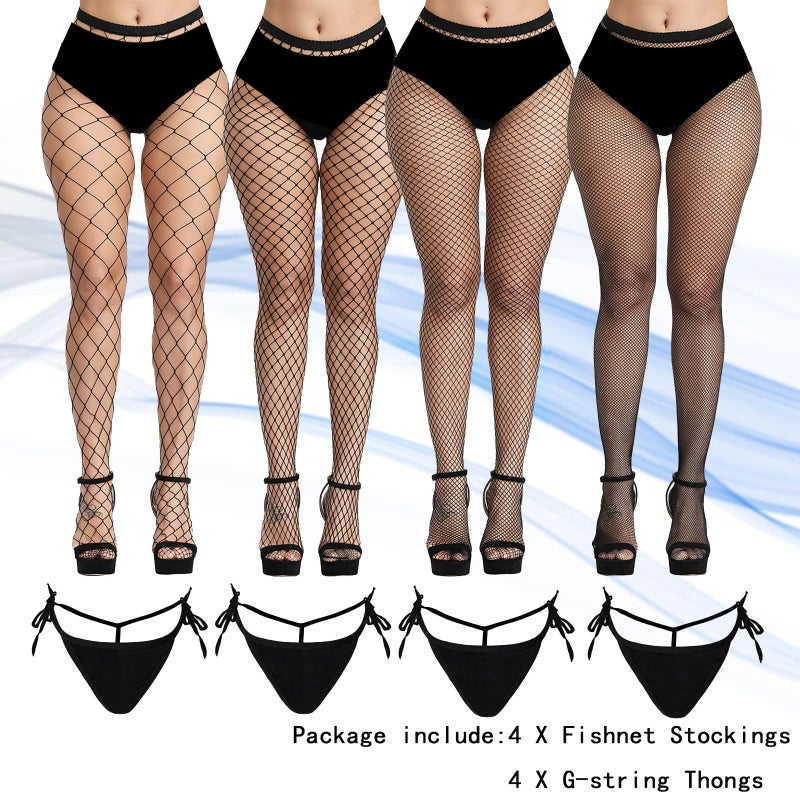 FULLSEXY Plus Size Fishnet Stockings, Fishnet Tights Thigh High Stockings Pantyhose for Women - Image 2